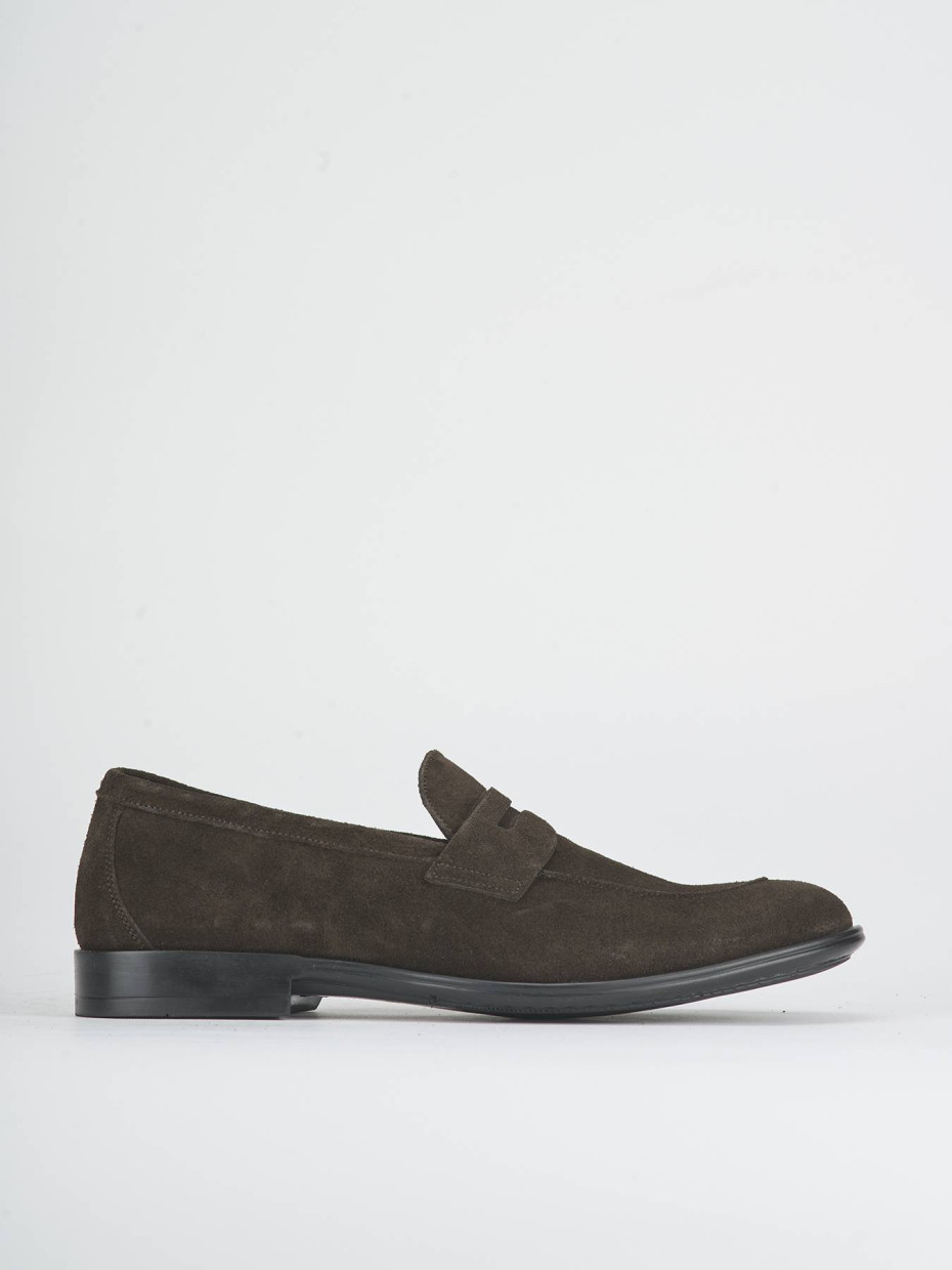 Mocasines marrón oscuro ante