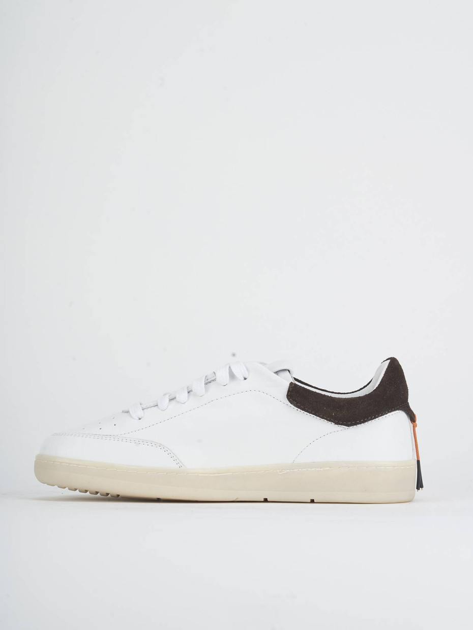 Zapatillas deportivas blanco cuero