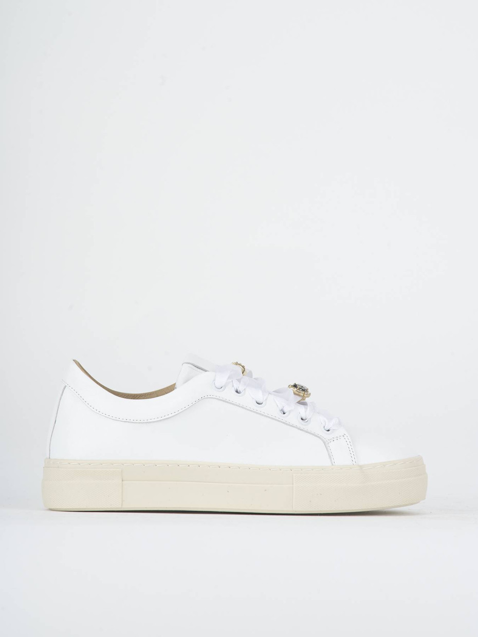 Zapatillas deportivas blanco cuero