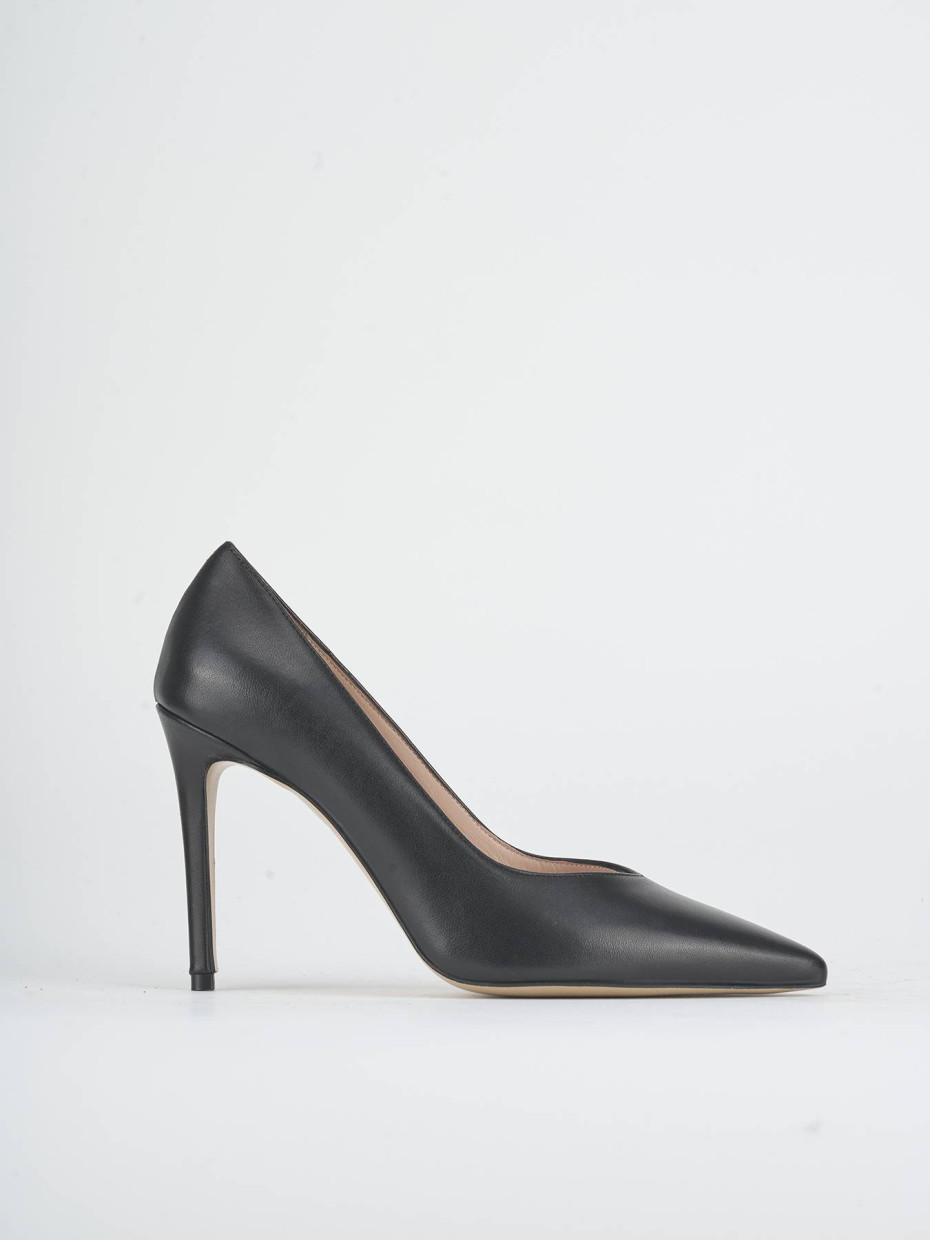 Décolleté tacco 9cm pelle nero