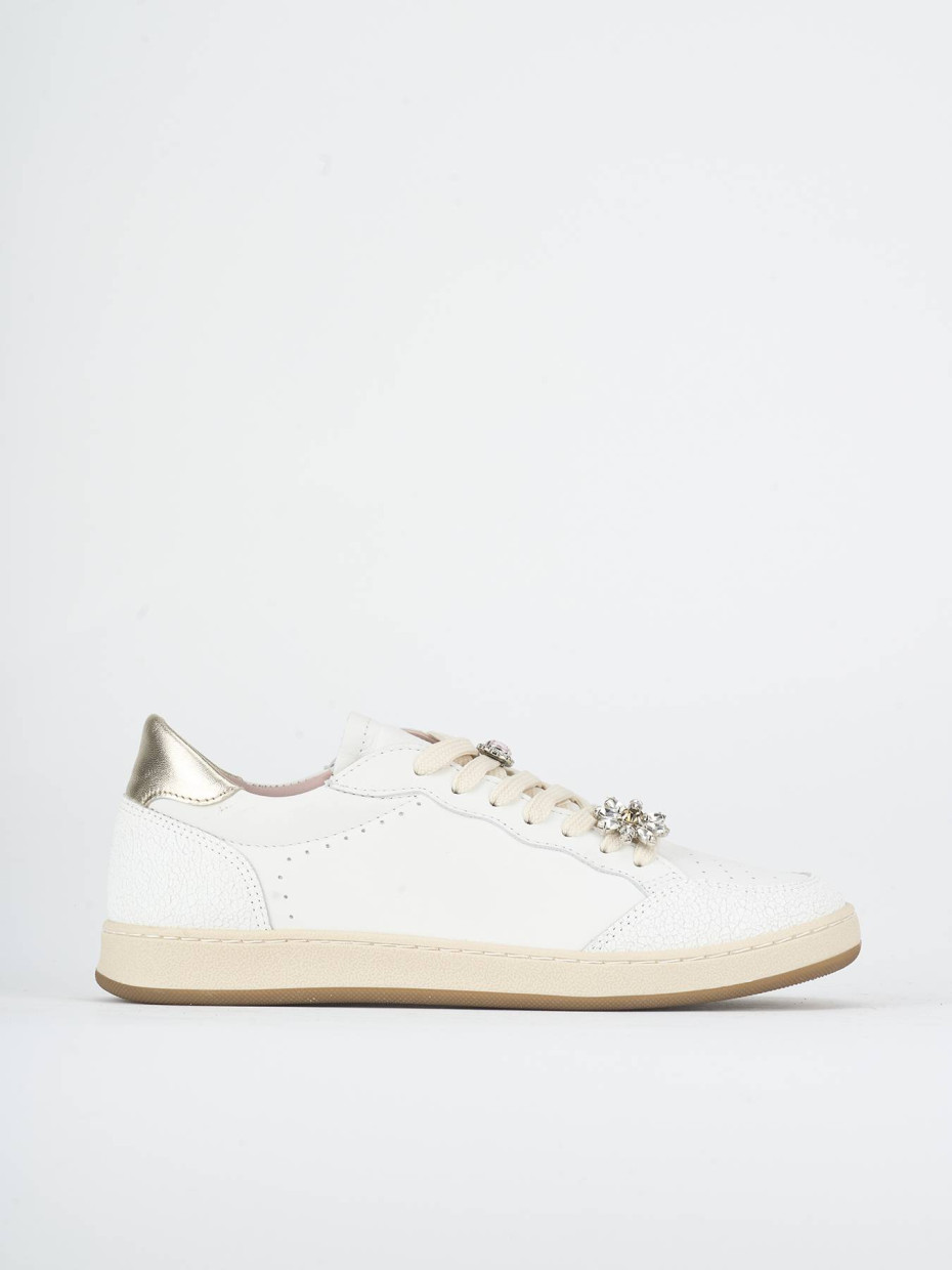 Sneakers pelle bianco