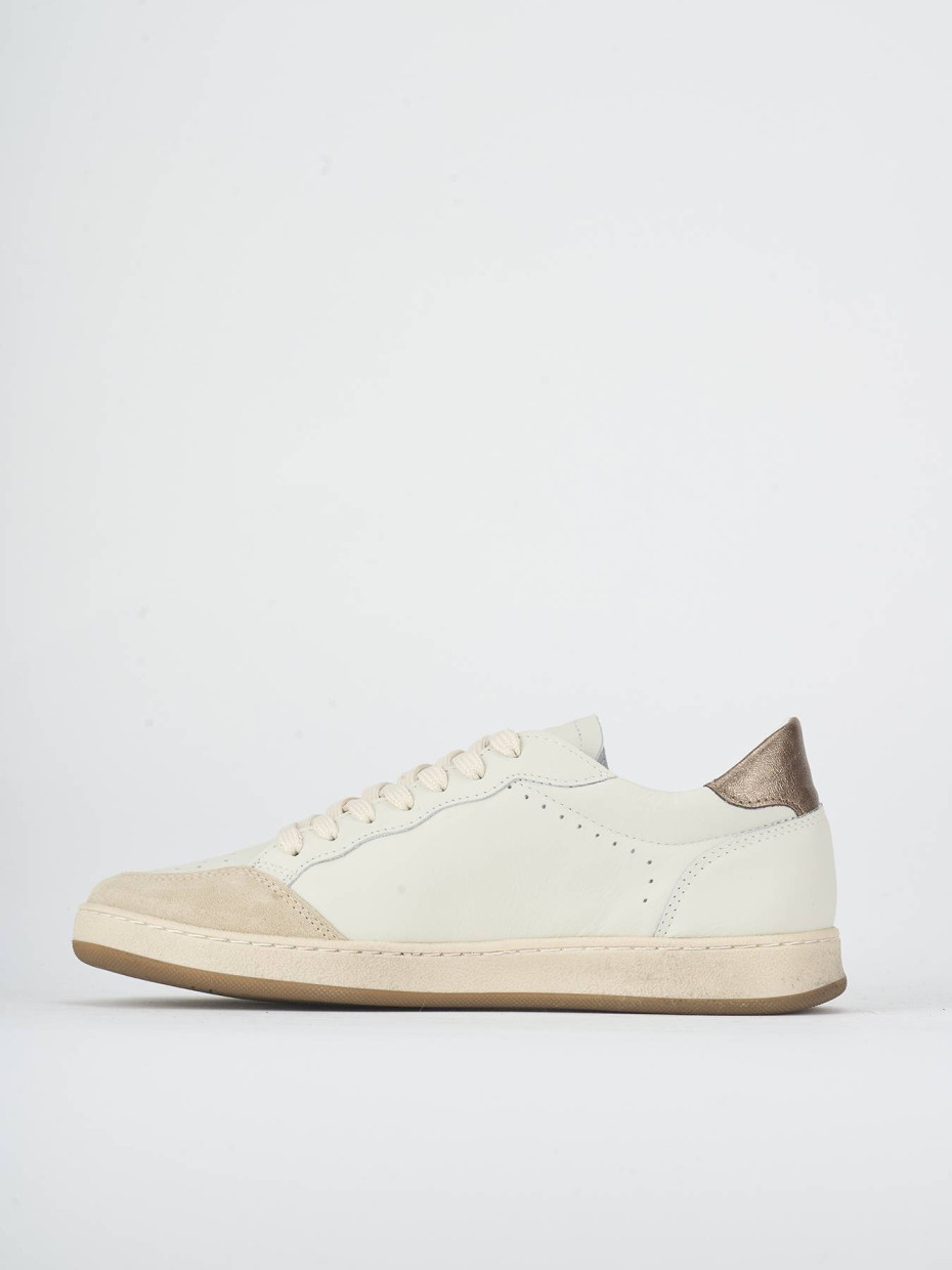 Zapatillas deportivas blanco cuero