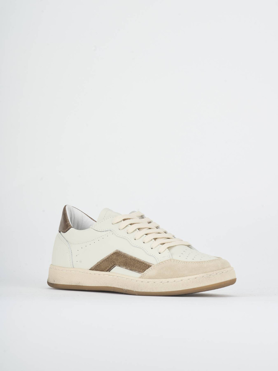 Zapatillas deportivas blanco cuero