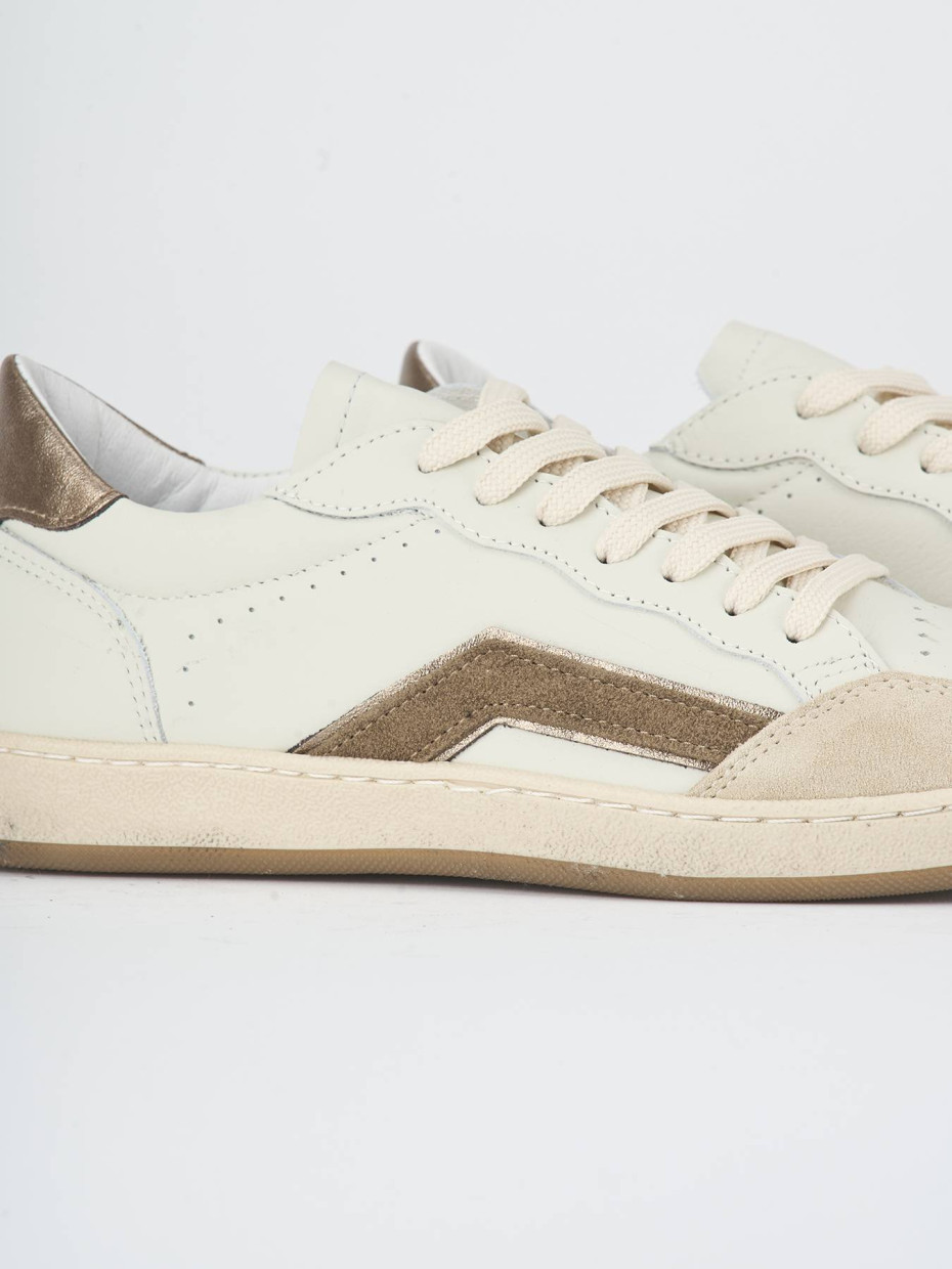 Zapatillas deportivas blanco cuero