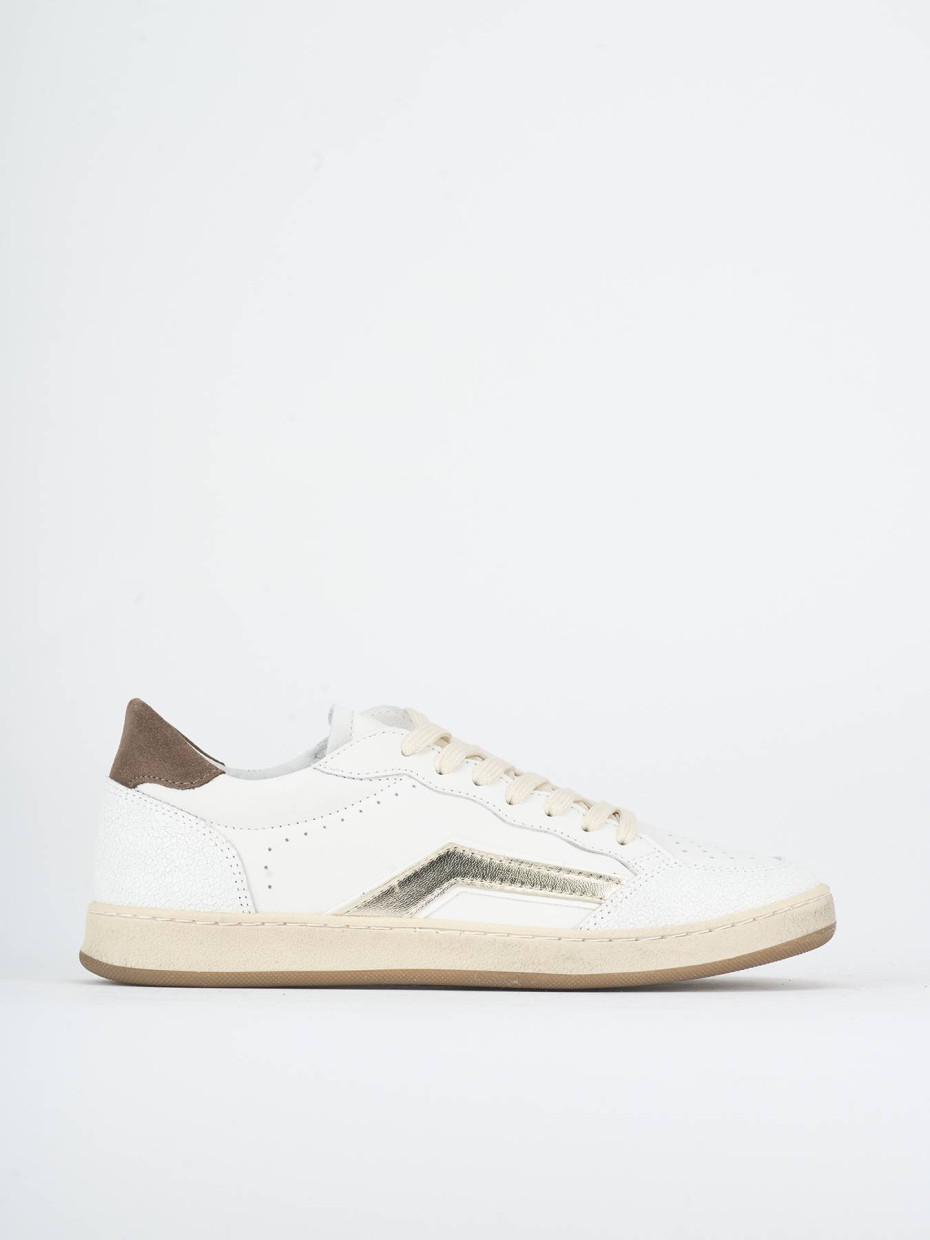 Zapatillas deportivas blanco cuero