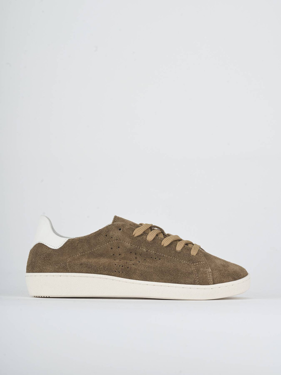 Sneakers camoscio marrone