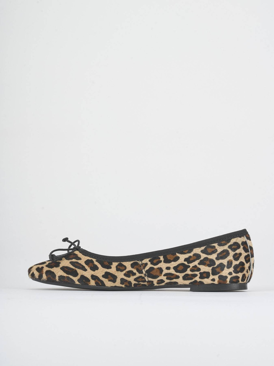 Flat shoes heel 1 cm multicolor horsy