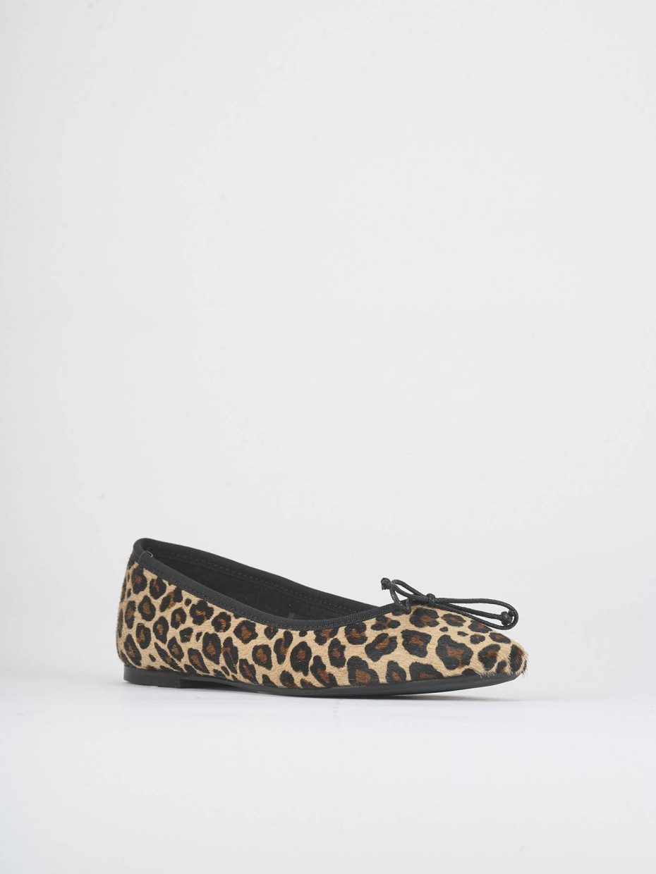 Flat shoes heel 1 cm multicolor horsy