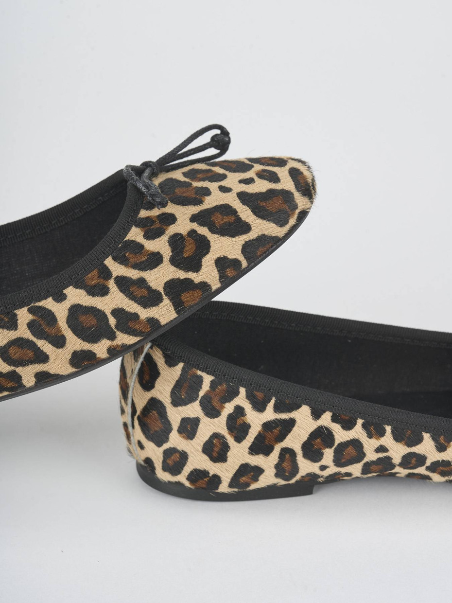 Flat shoes heel 1 cm multicolor horsy