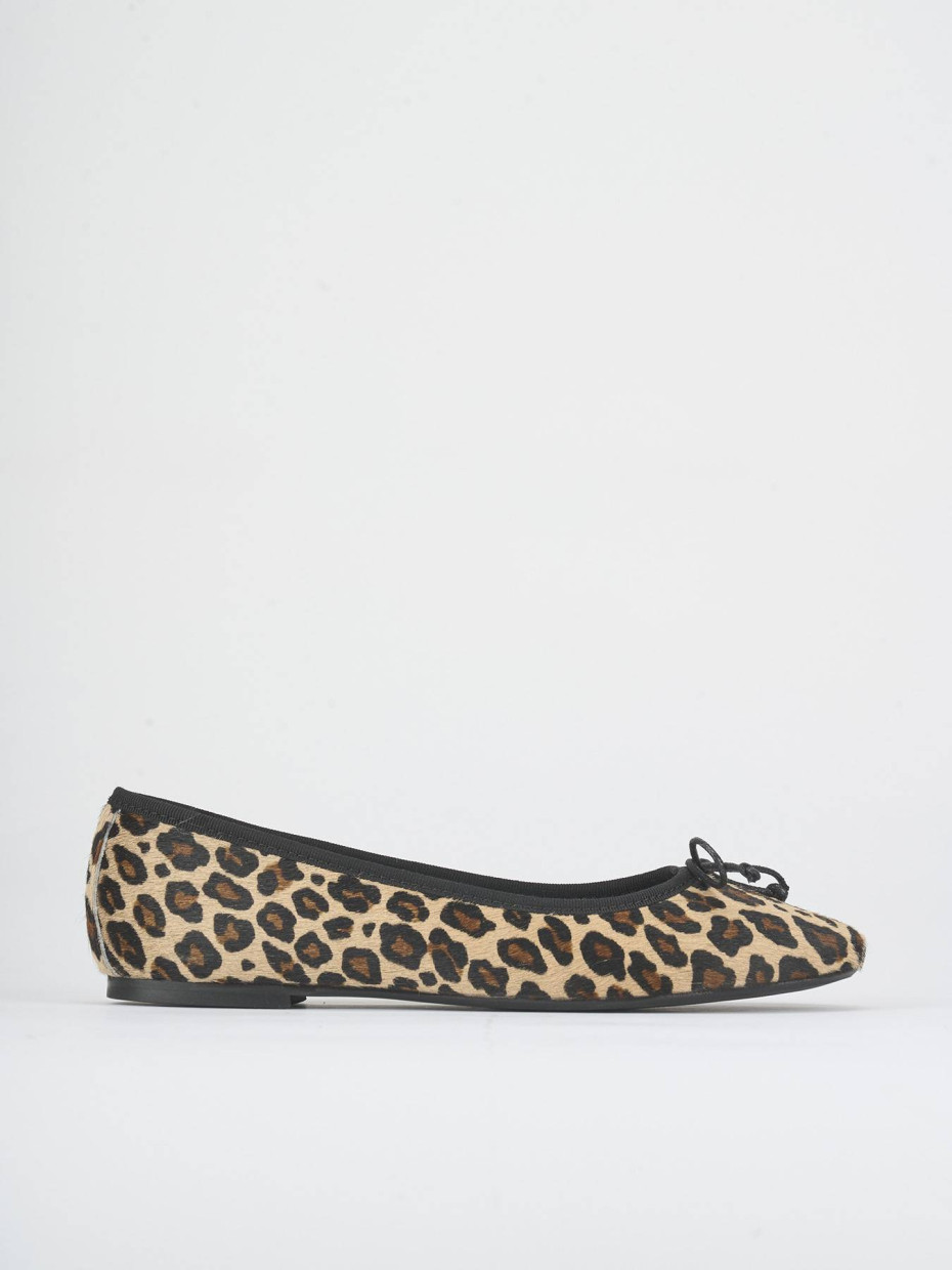 Flat shoes heel 1 cm multicolor horsy