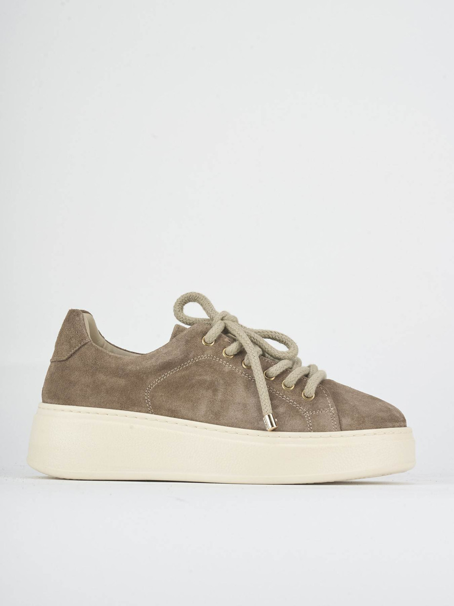 Sneakers camoscio beige