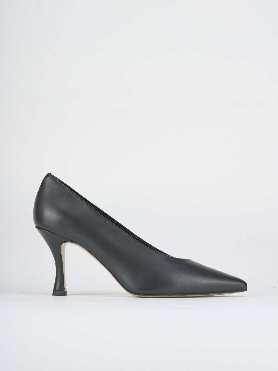 Décolleté tacco 7cm pelle nero