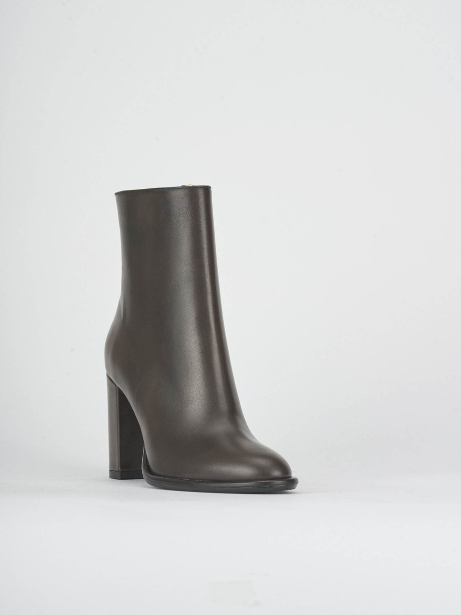 Stivaletti tacco 7cm pelle testa