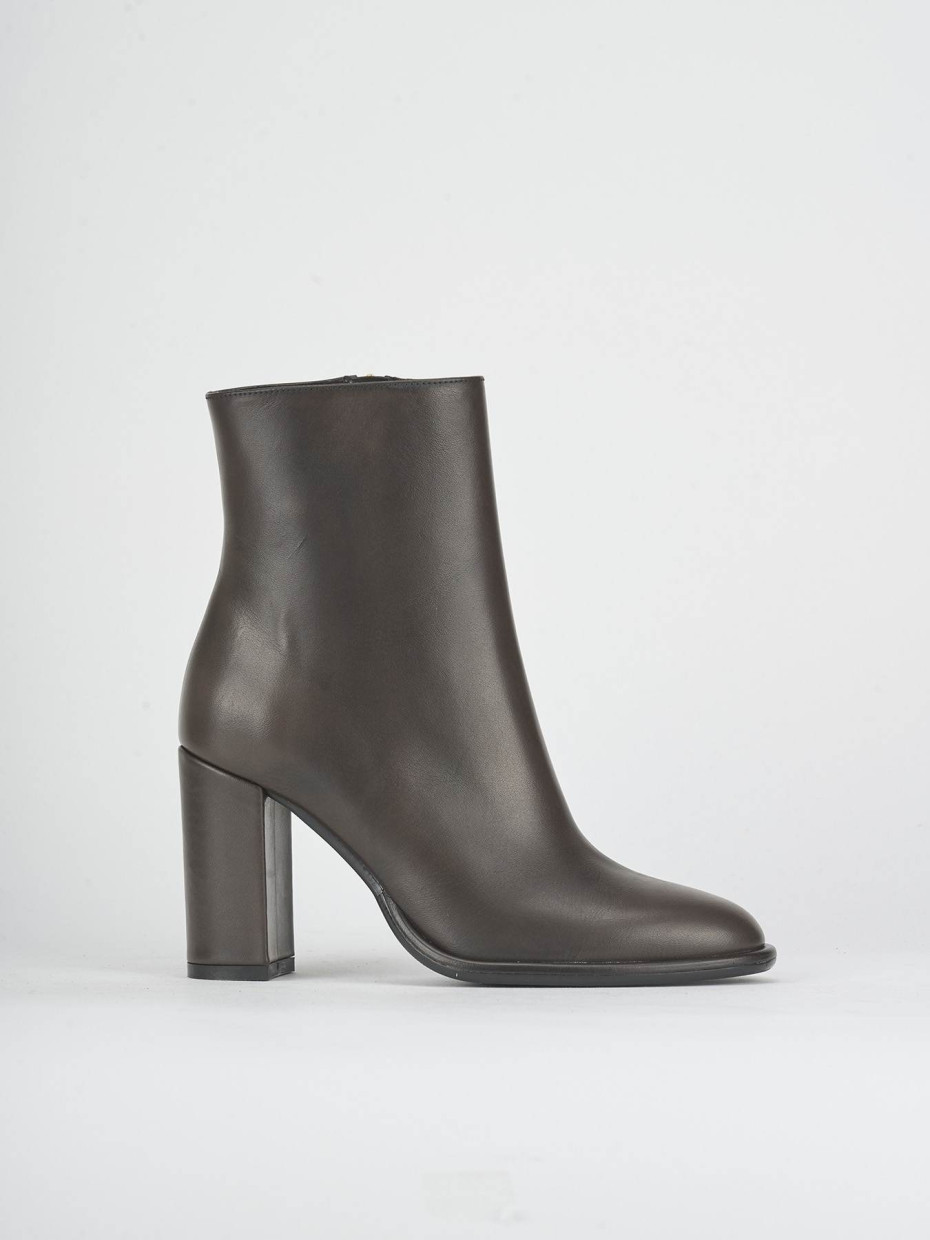 Stivaletti tacco 7cm pelle testa
