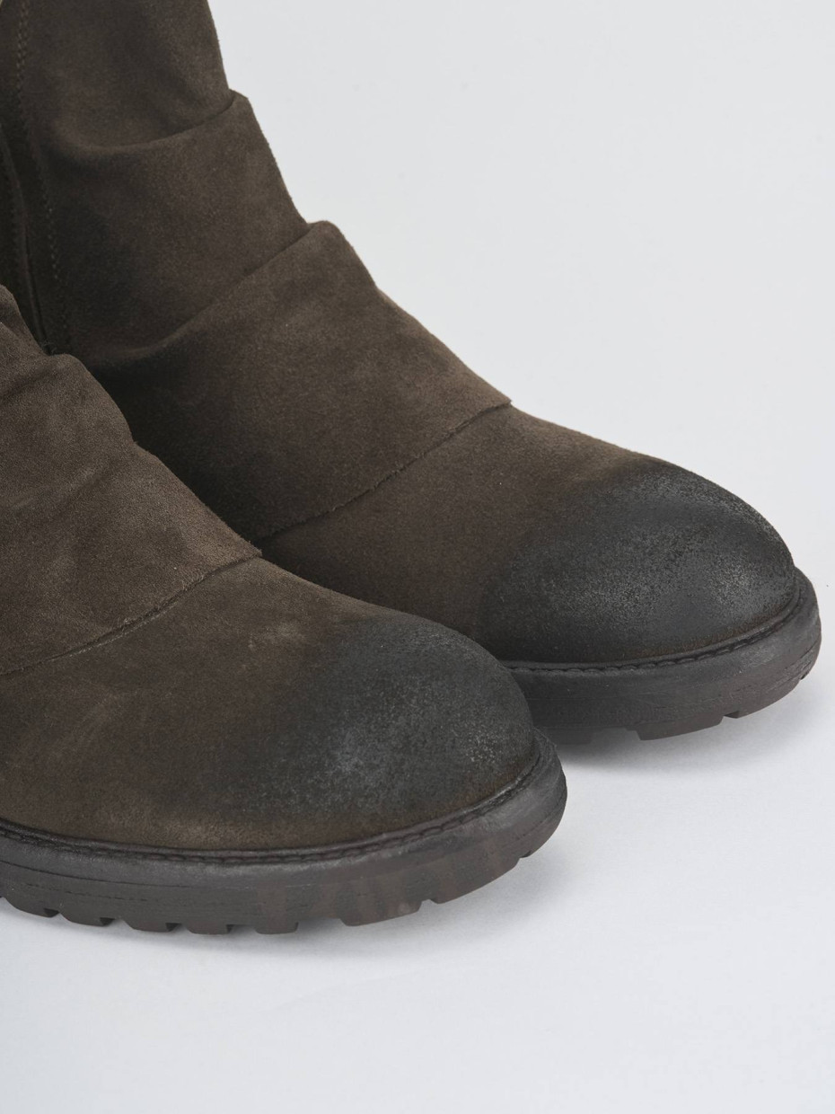 Ankle boots dark brown suede