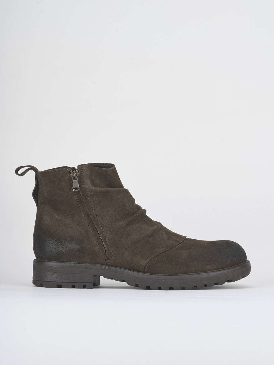 Ankle boots dark brown suede