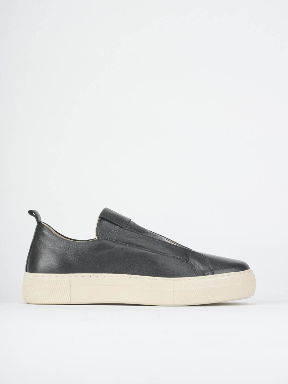 Zapatillas deportivas negro cuero