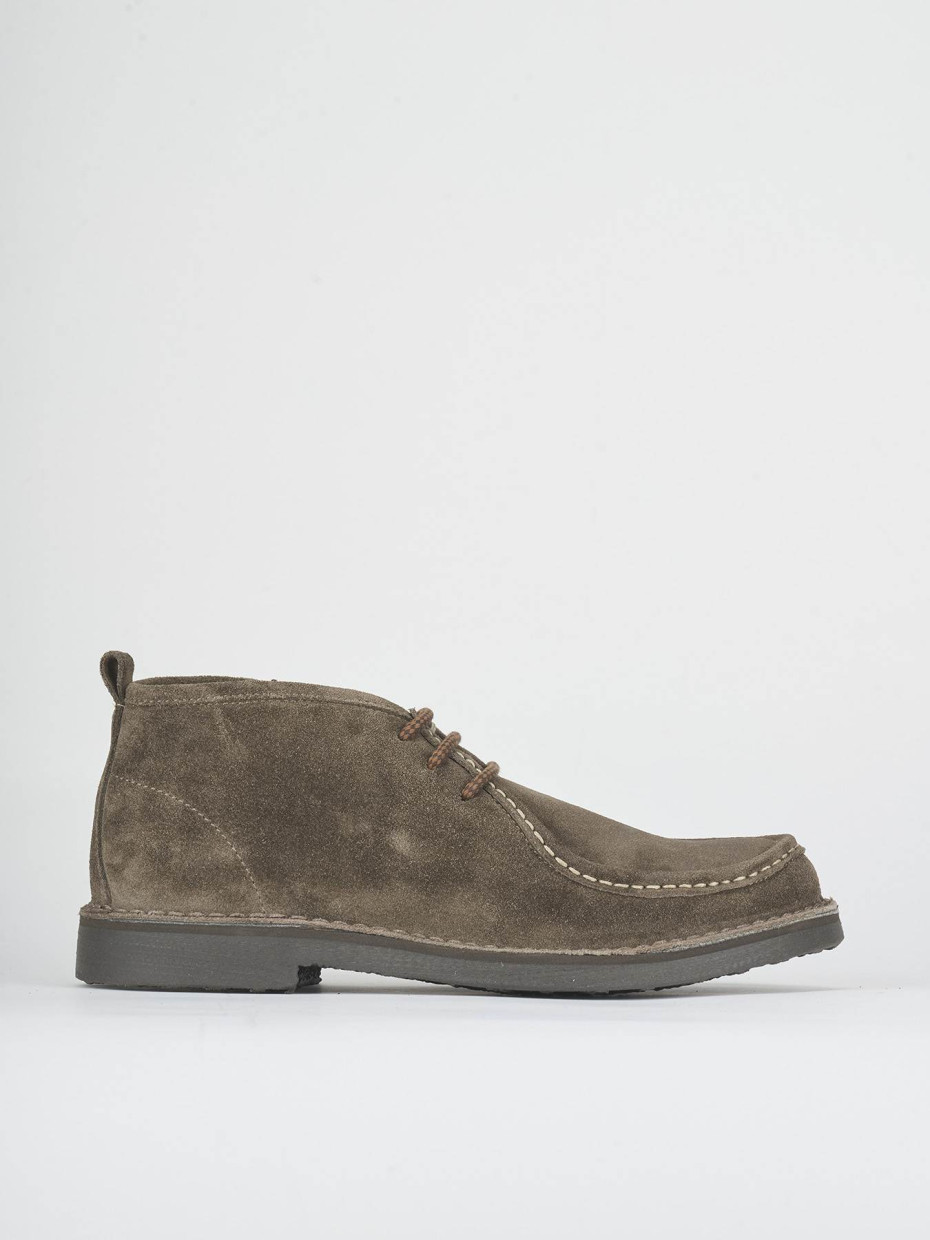 Combat boots beige suede