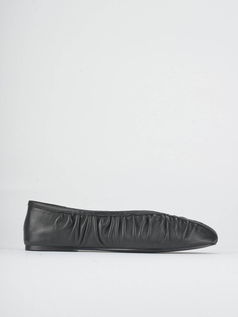 Ballerine tacco 1cm pelle nero