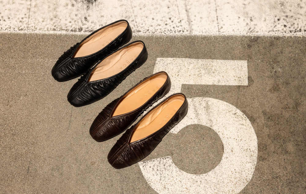 Ballerine tacco 1cm pelle nero
