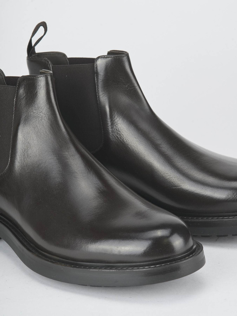 Ankle boots dark brown leather