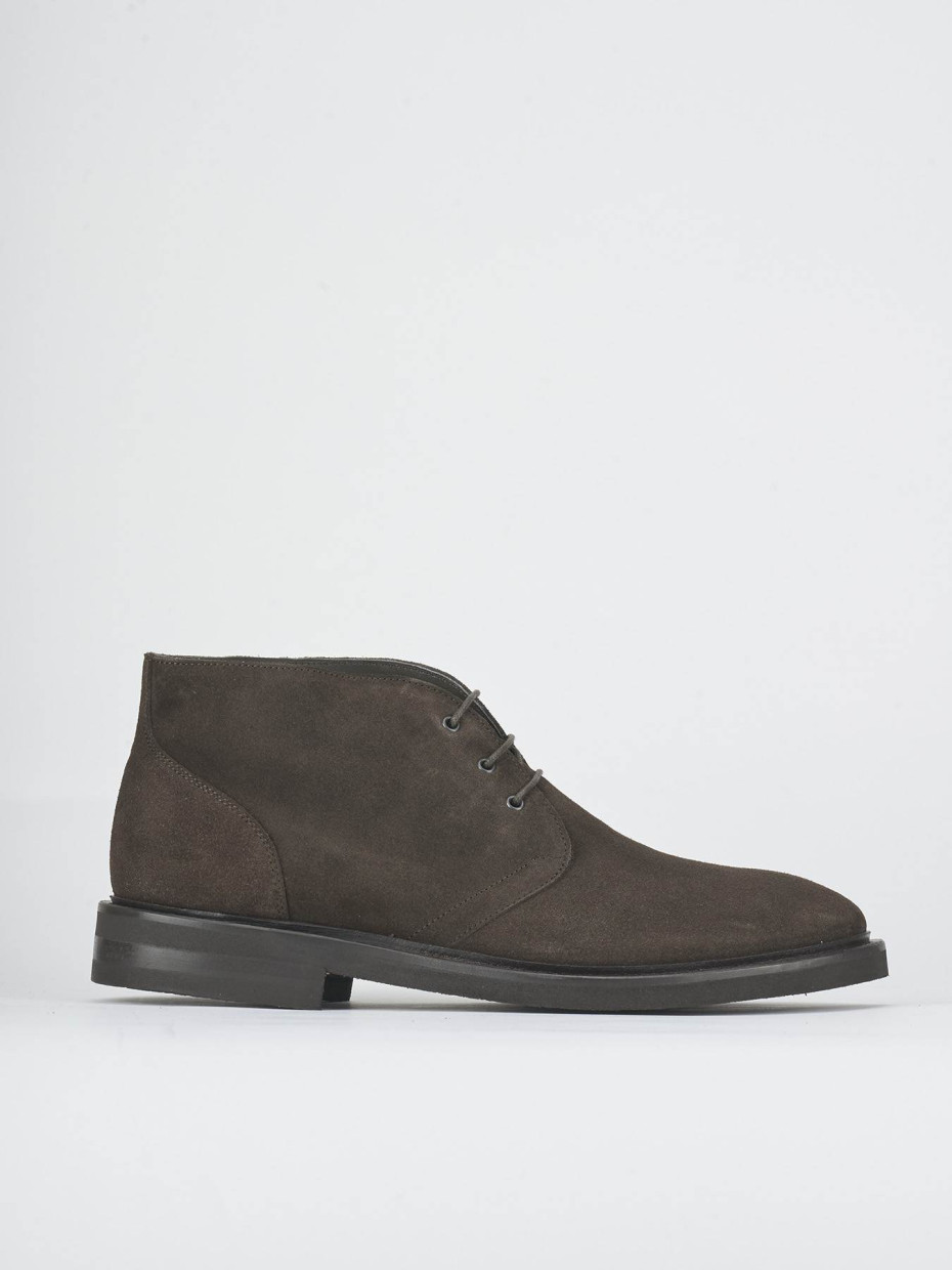 Ankle boots dark brown suede