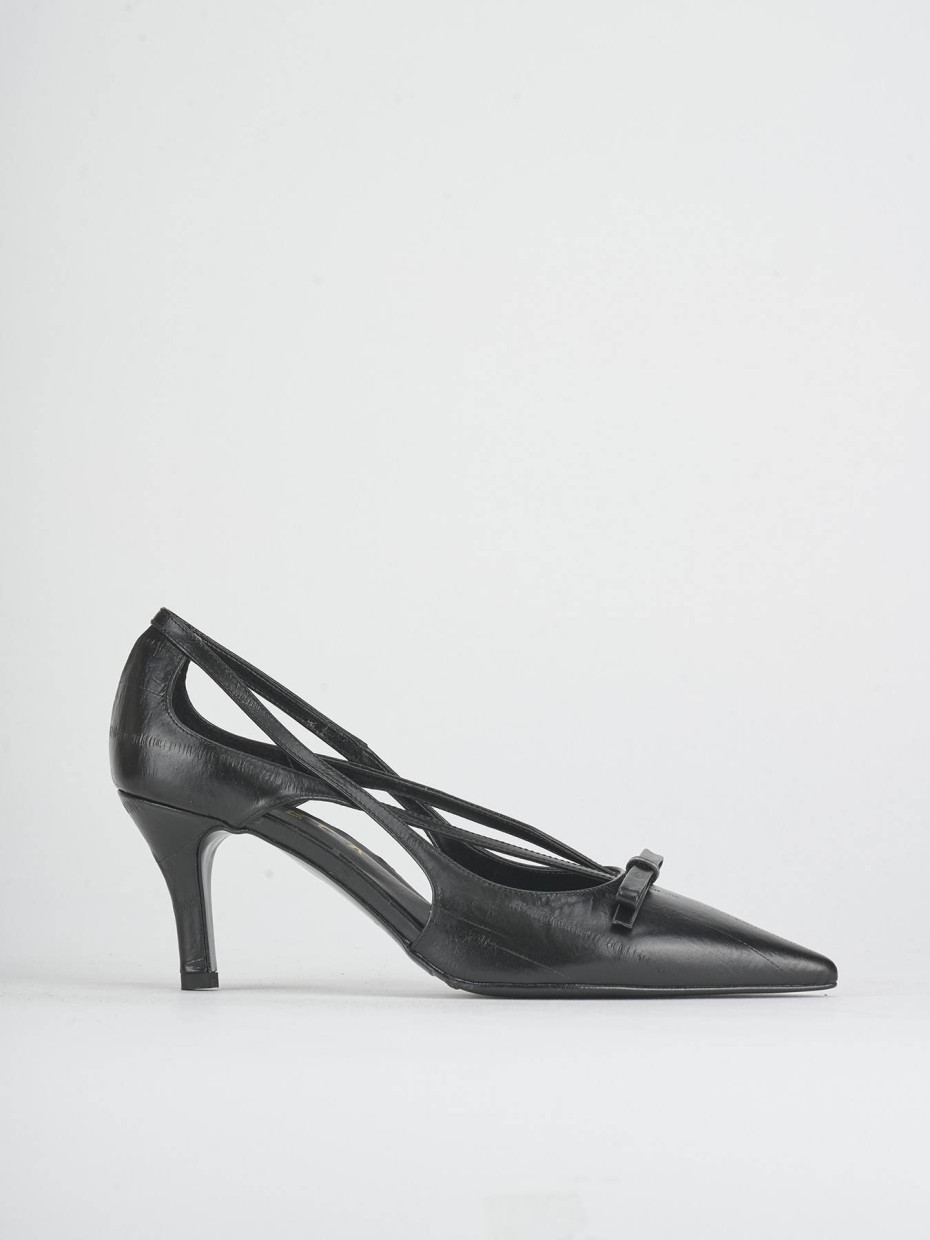 Décolleté tacco 8cm pelle nero