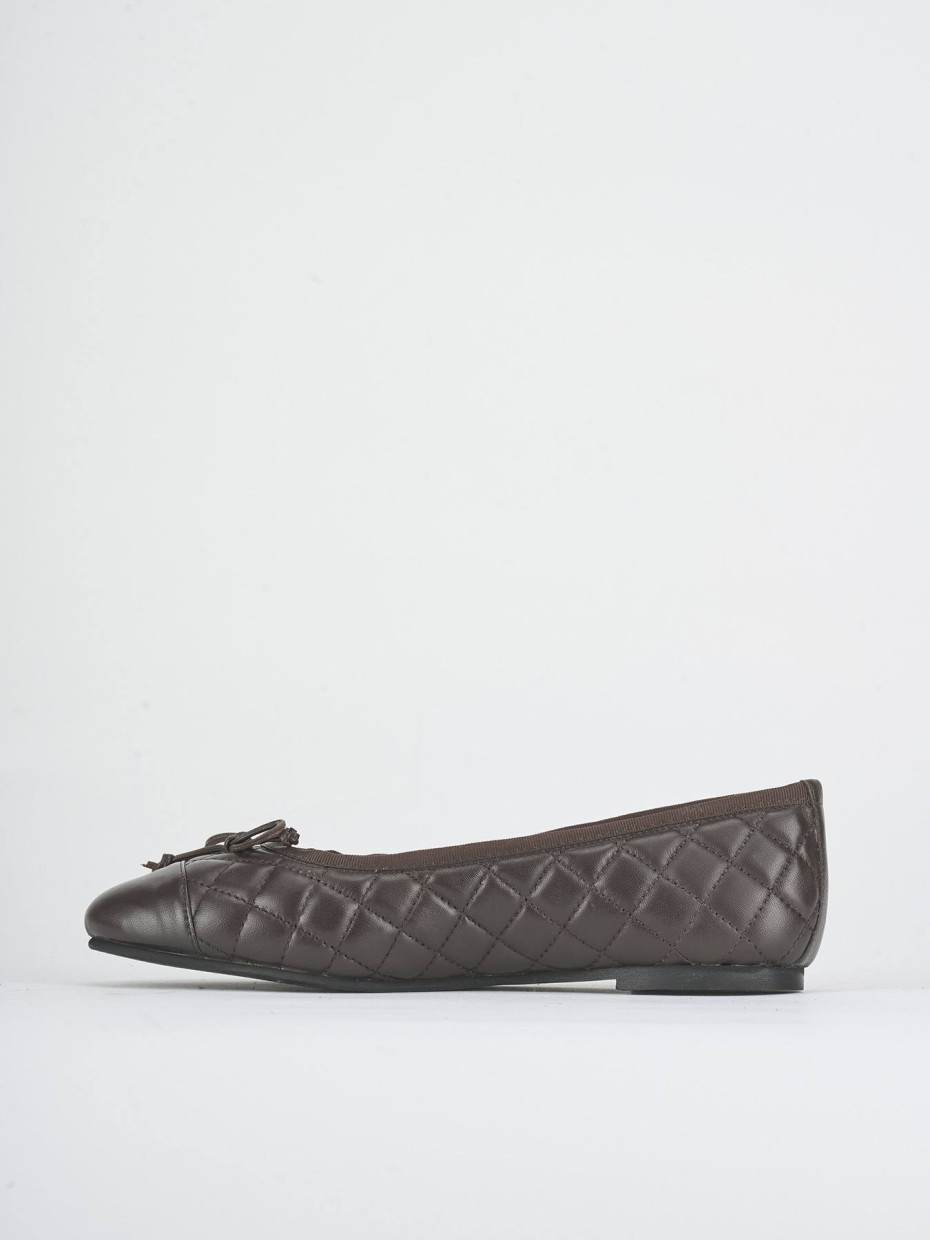 Ballerine tacco 1cm pelle testa