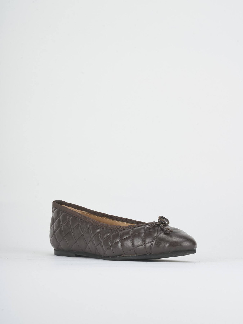 Ballerine tacco 1cm pelle testa
