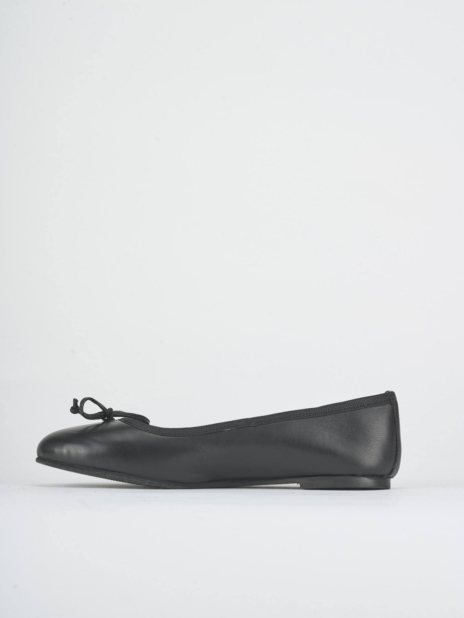 Ballerine tacco 1cm pelle nero