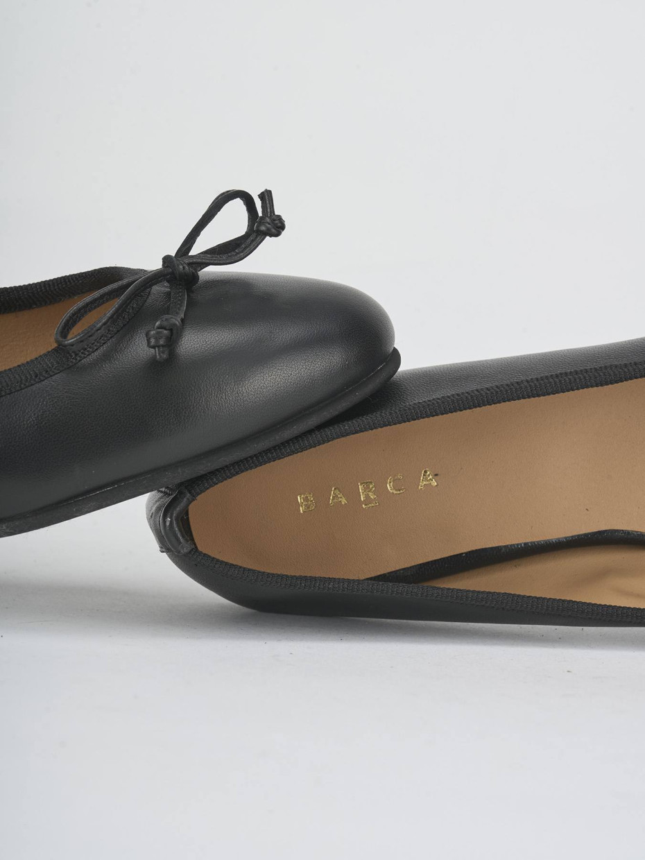 Ballerine tacco 1cm pelle nero