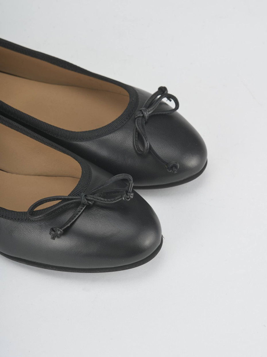 Ballerine tacco 1cm pelle nero