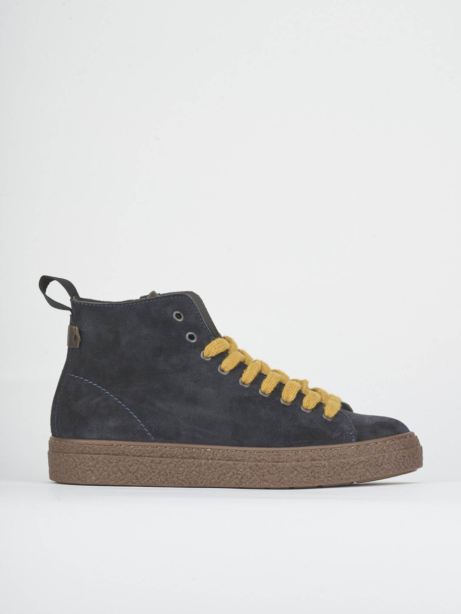 Sneakers camoscio blu