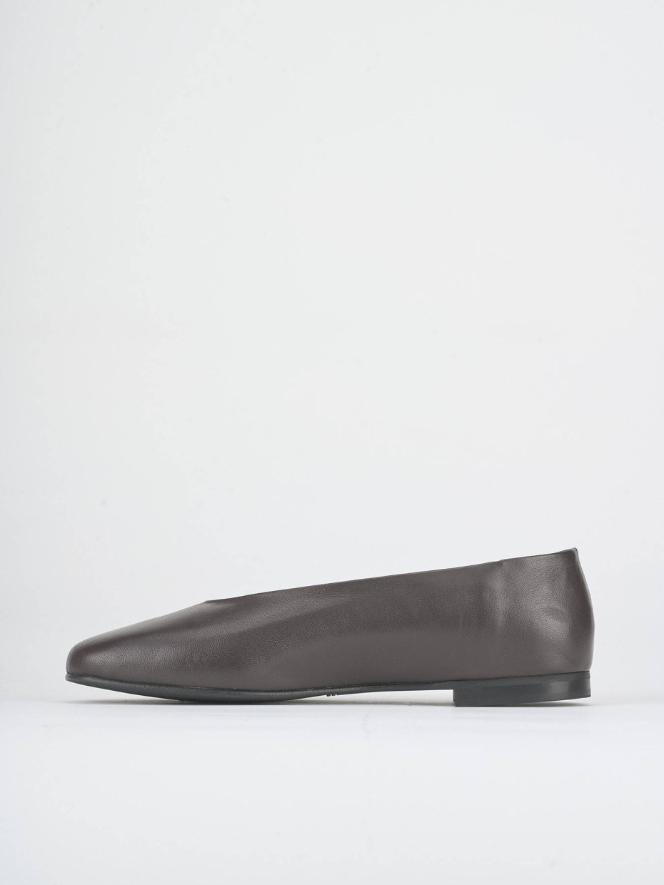 Ballerine tacco 1cm pelle testa