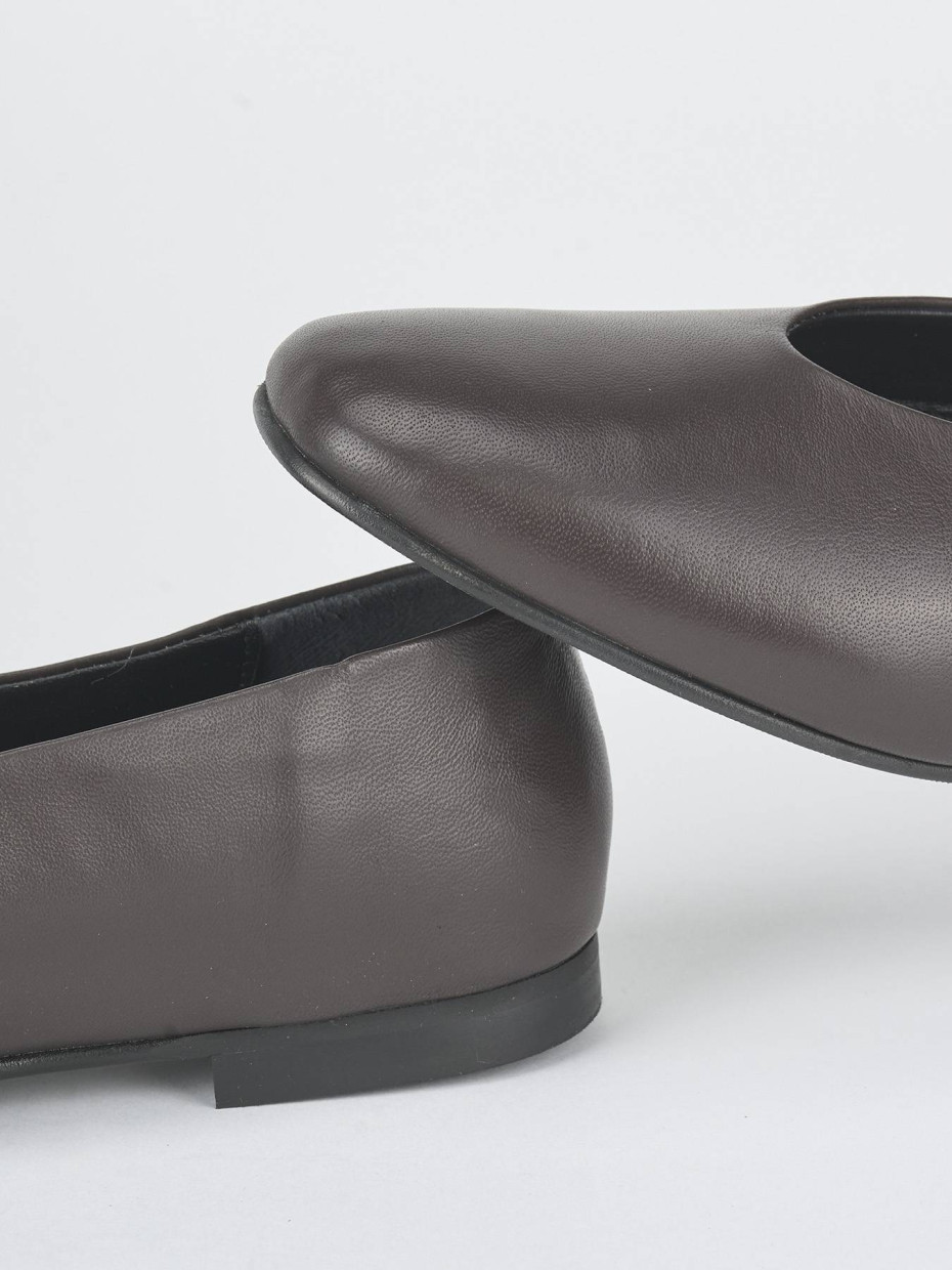 Ballerine tacco 1cm pelle testa