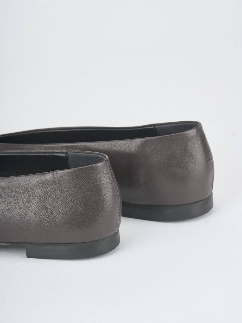 Ballerine tacco 1cm pelle testa