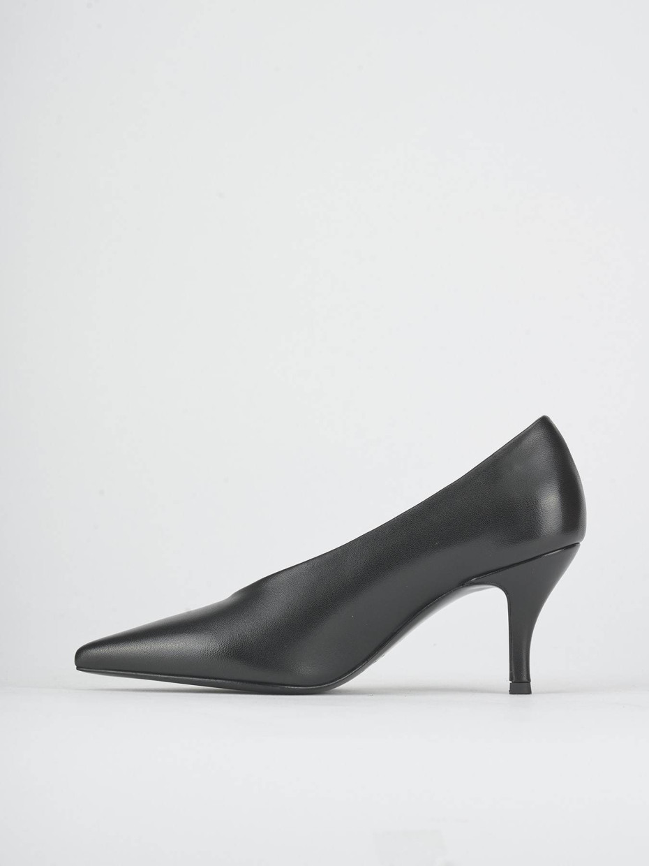 Décolleté tacco 8cm pelle nero