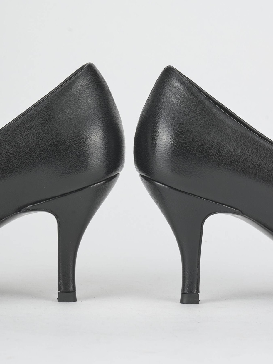 Décolleté tacco 8cm pelle nero