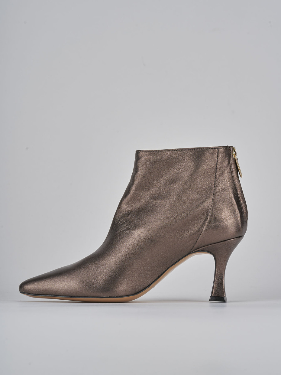 Stivaletti tacco 7cm pelle testa