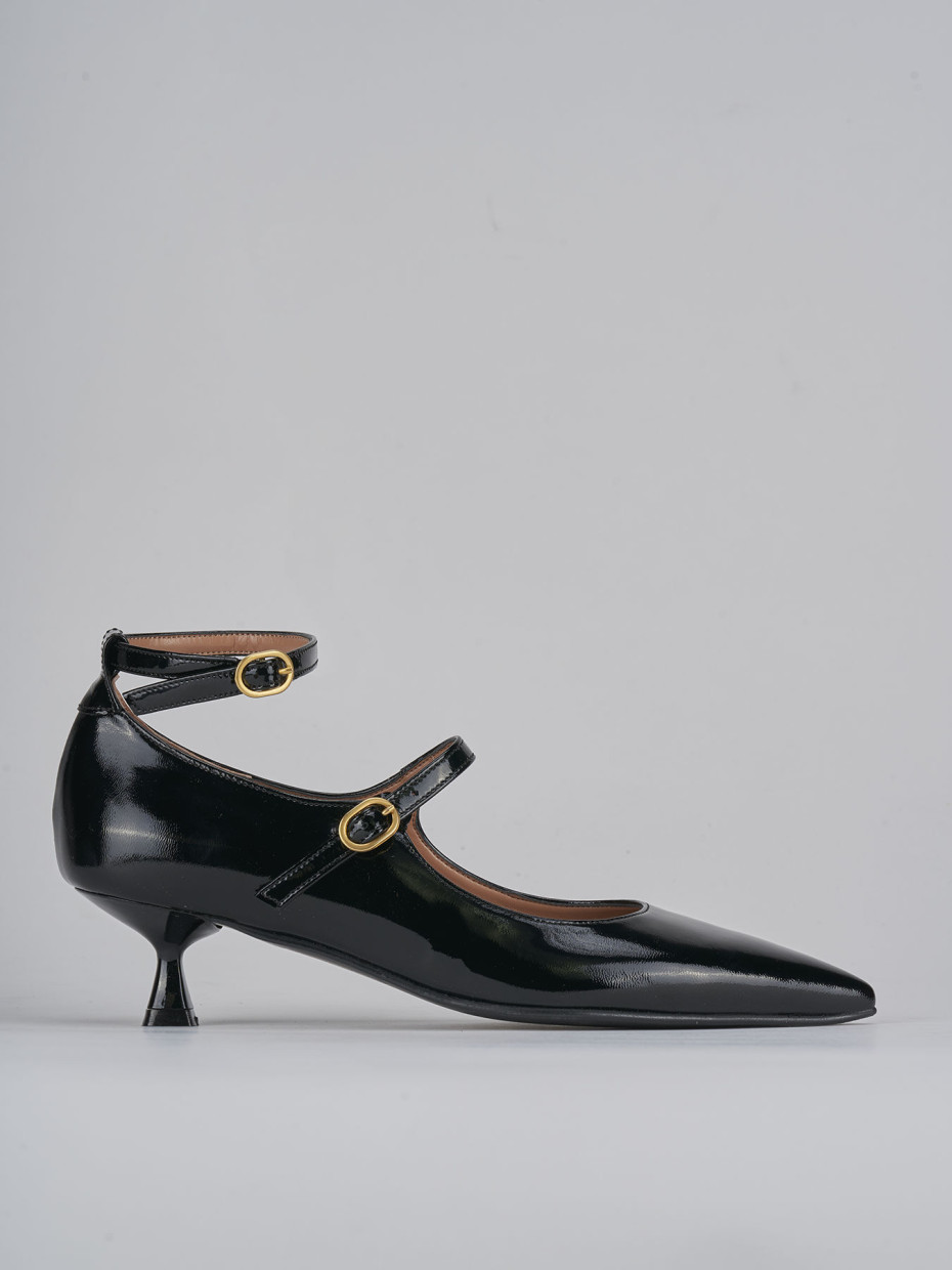 Décolleté tacco 5cm vernice nero