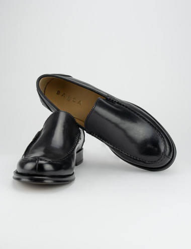 Mocassino tacco 1 cm nero