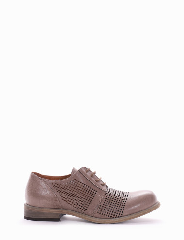 Atar tacón 2 cm beis cuero