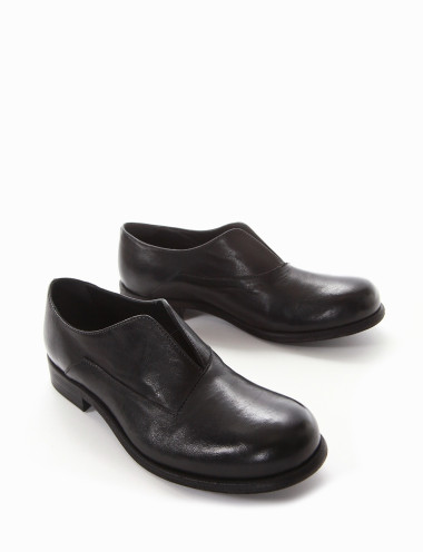 Atar tacón 2 cm negro cuero