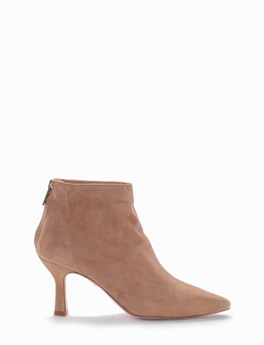 Stivaletto tacco 7cm beige