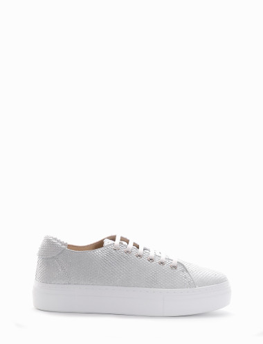 Sneakers blanco pitón