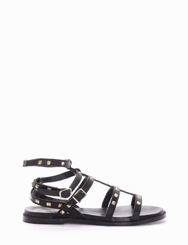 Sandalo tacco 1cm nero
