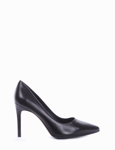 Pumps heel 9 cm black leather