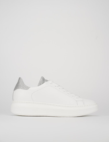Zapatillas deportivas blanco cuero