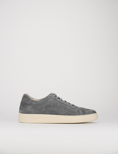 Zapatillas deportivas gris ante