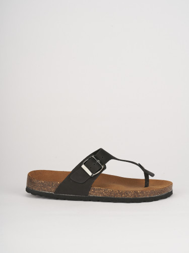 Slippers black nabuk